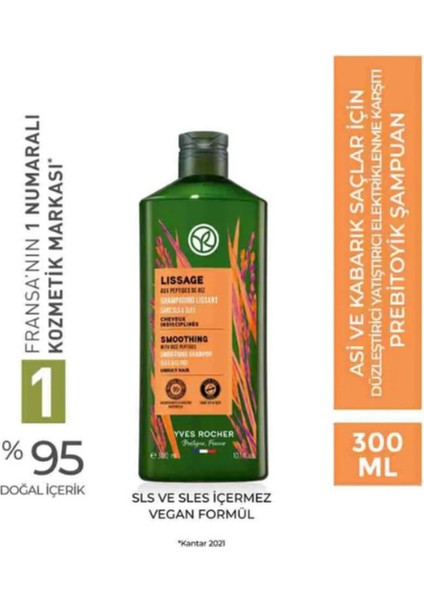Kabarık Saçlar İçin Düzleştirici Yatıştırıcı Vegan Şampuan 300 ml fiyatları