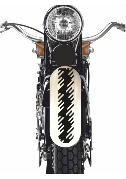 2 Adet 35 x 5 cm Motor Çamurluk Araç Şerit Sticker V8