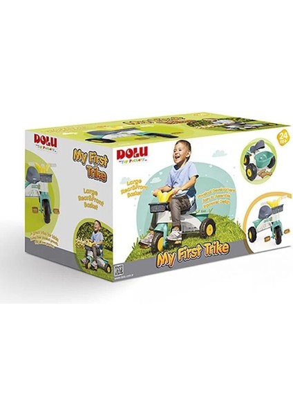 Ilk Bisikletim Çocuk Bisikleti – Pedallı, Ön ve Arka Sepetli, 3 Tekerlekli Kolay KURULUM,(48X45X65 Cm) 24+ Ay fırsatları