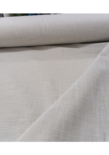 Koyu Krem - Ince Dokulu Keten Fon Perde - Pilesiz Düz Dikim - KL633 fiyatları