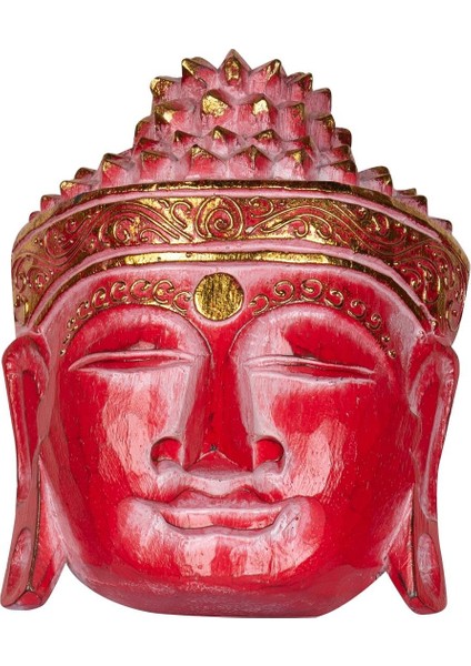 Ahsap Buda Maske El Yapımı Dekoratif Duvar Tablosu