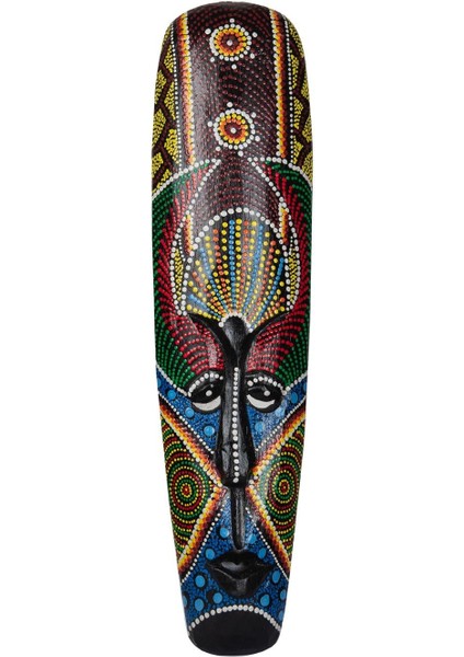 Dekoratif Duvar Objesi Ahşap Kötü Ruhları Uzaklaştıran Maske