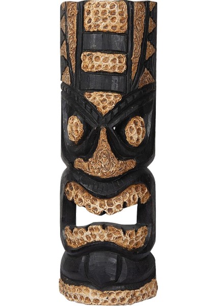 Dekoratif Duvar Objesi Ahşap Kötü Ruhları Uzaklaştıran Maske