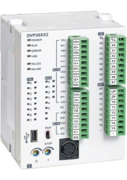DVP20SX211R ,8D4A/12R Plc Cpu Modül