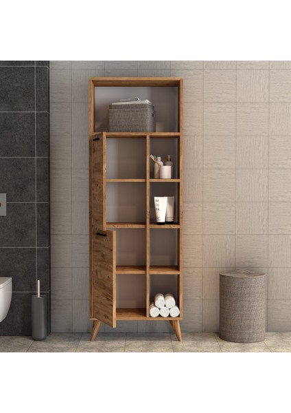 Suna Iki Kapaklı 9 Raflı Banyo Dolabı Çam - BDL0402 modelleri