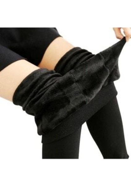 Bayan Kışlık Içi Peluş Termal Tayt SIYAH-9020 fiyatları