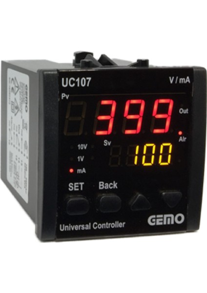 UC107-24V-R ,72X72 24VAC/DC 0..10V/4..20MA KONTAK-2A2K Proses Kontrol