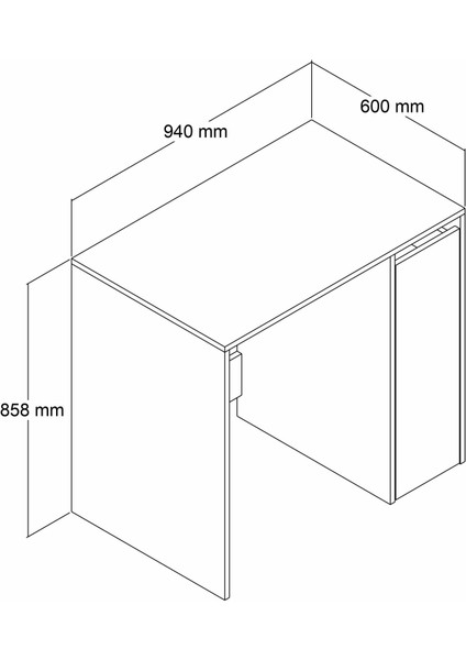 Atlas Çekmeceli Raflı Çamaşır Makinası Dolabı Çam Beyaz - BDL0503 fırsatları