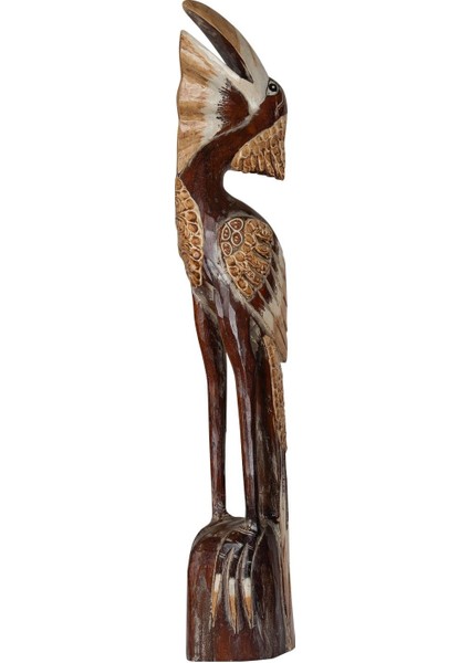 Ahşap Tablo Dekoratif Duvar El Yapımı Pelikan