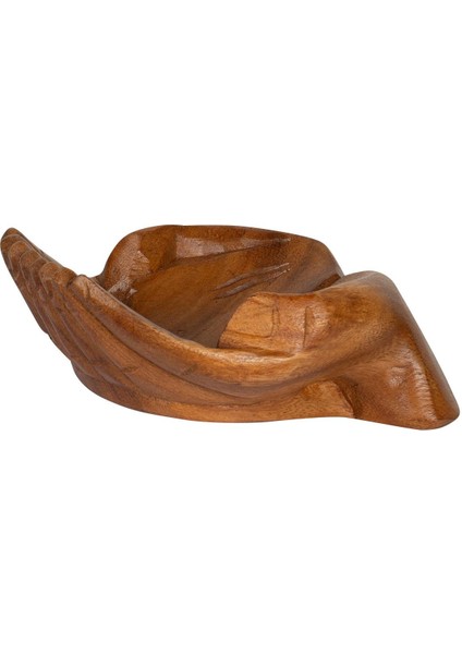 Ahşap Peçetelik El Şeklinde Tik Ağacı, El Yapımı, Tek Parça modelleri