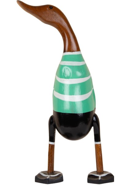 Dekoratif Hayvan Figürü Ahşap El Oyması Ördek