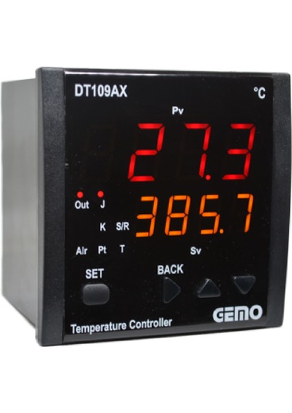 DT109AX-230VAC-R ,96X96MM 110V..220VAC PT100/TC KONTAK-2A2K Isı Kontrol