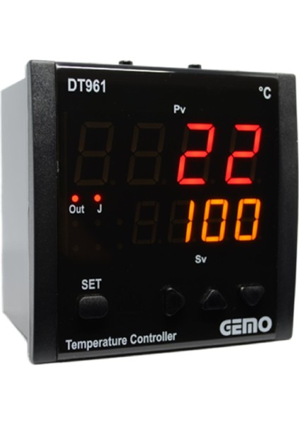 DT961-230VAC-R ,96X96MM 110V..220VAC Tc-J KONTAK-1A1K Isı Kontrol