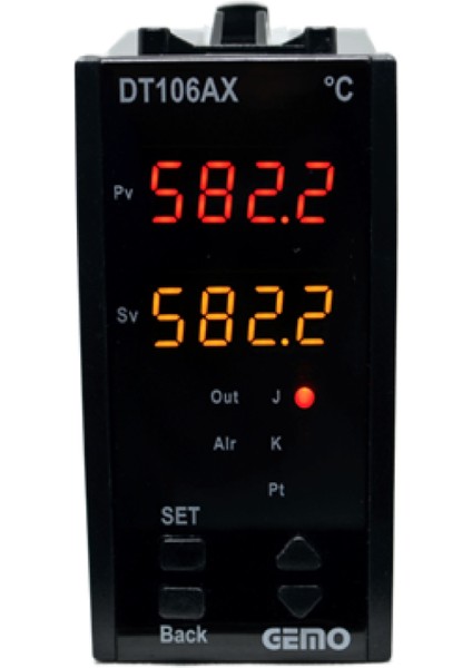 DT106AX-230VAC-R ,48X96MM 110V..220VAC PT100/TC KONTAK-2A2K Isı Kontrol
