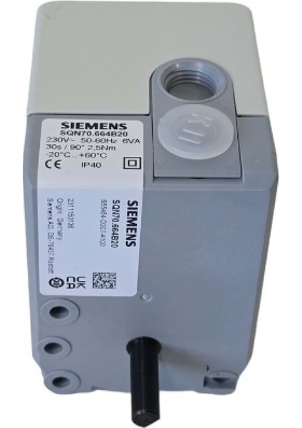 SQN70.664B20 ,220VAC 2.5nm Brülör Servo Motor