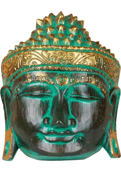 Ahsap Buda Maske El Yapımı Dekoratif Duvar Tablosu