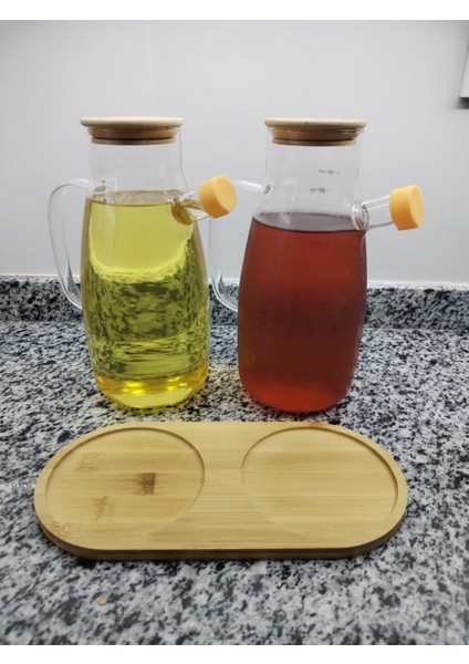 Bambu 2 Bölmeli Yağdanlık Altlığı -Yağdanlık ve Sosluk Standı fiyatları