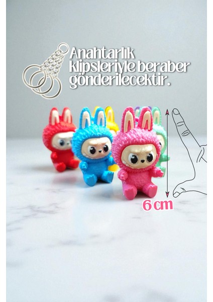 Labubu 6'lı Set Tüm Renkler Labubu Anahtarlık Figür Seti Popmart Biginto Energy fiyatları