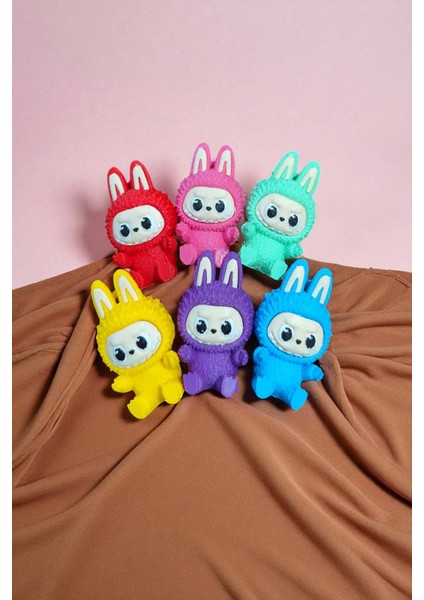 Labubu 6'lı Set Tüm Renkler Labubu Anahtarlık Figür Seti Popmart Biginto Energy fırsatları
