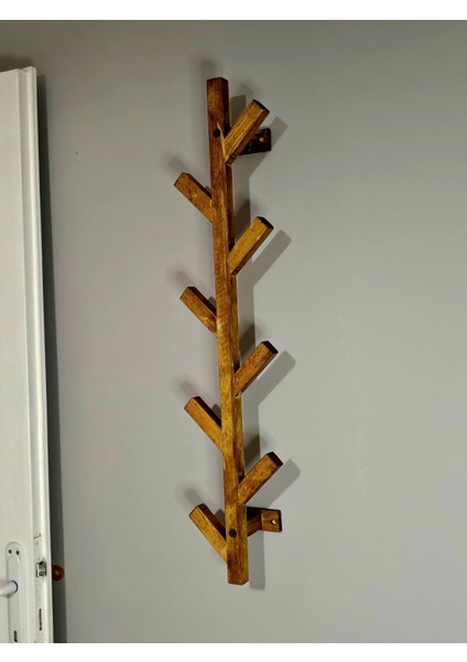 Duvar Askısı Dekoratif Masif Ağaç Model Askılık 80CM Kullanıma Hazır Monteli modelleri