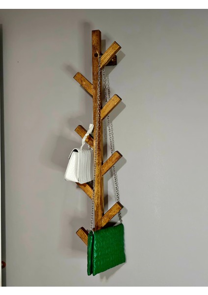 Duvar Askısı Dekoratif Masif Ağaç Model Askılık 80CM Kullanıma Hazır Monteli fırsatları