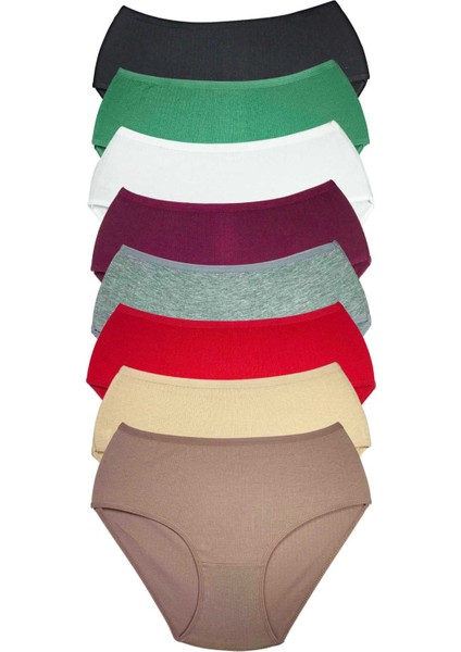 8 Adet Kadın Yüksek Bel Ribana Bato Külot