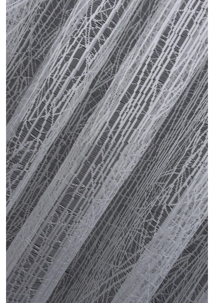 Pilesiz Cam Kırığı Spor Desenli Örme Tül Perde 100X180