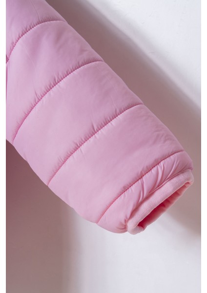 Yeni Trend Lüks Kapitone Bebek/çocuk Basic Fermuarlı Hakim Yaka Uzun Kol Kapüşonlu Kaban/mont fırsatları