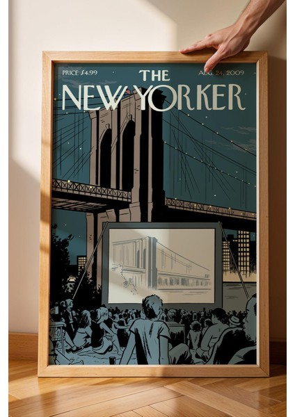 The New Yorker Çerçeveli Tablo August 24 2009 - Açık Hava Sineması Tablosu fiyatları