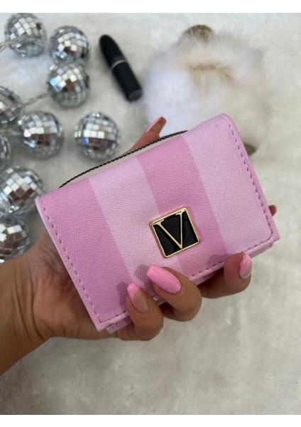 Mini Çıtçıt Detay Pudra Cüzdan modelleri