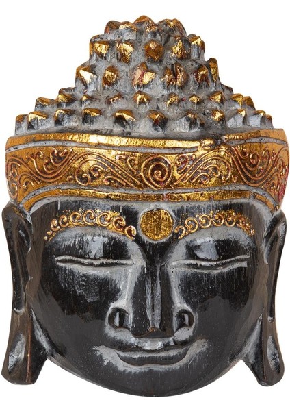 Ahsap Buda Maske El Yapımı Dekoratif Duvar Tablosu