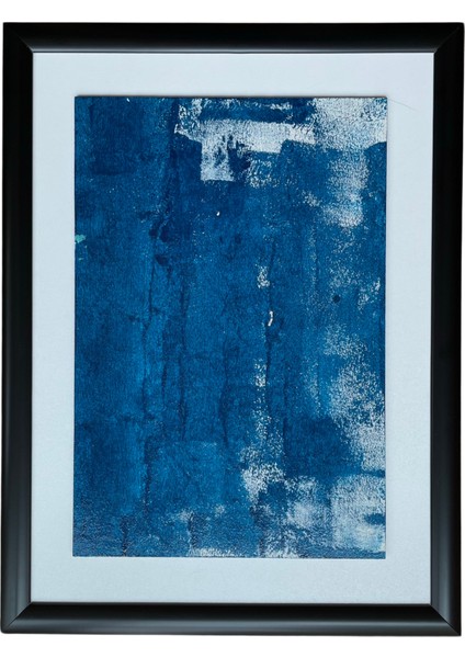 Ege Ruhu 2 Akrilik Tablo – Hazır Siyah Çerçeveli 31 x 41 cm | Iç Ölçü 21 x 31,6 Cm, El Yapımı