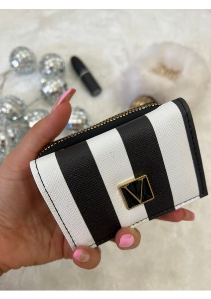 Mini Çıtçıt Fermuar Detaylı Siyah Cüzdan fiyatları