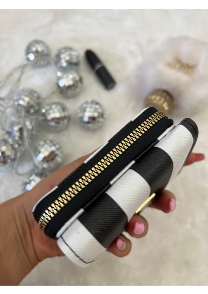 Mini Çıtçıt Fermuar Detaylı Siyah Cüzdan modelleri