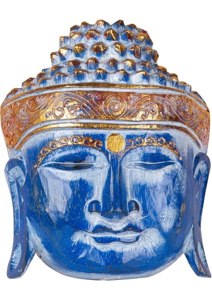 Ahsap Buda Maske El Yapımı Dekoratif Duvar Tablosu