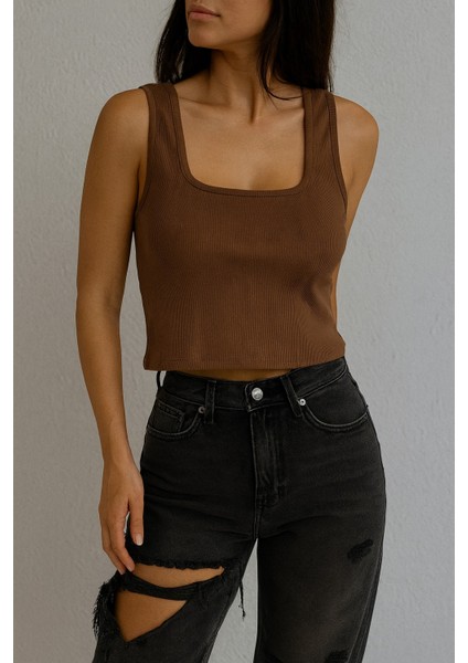 Kalın Askılı Kadın Crop Atlet fiyatları