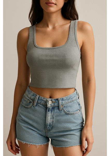 Kalın Askılı Kadın Crop Atlet fiyatları