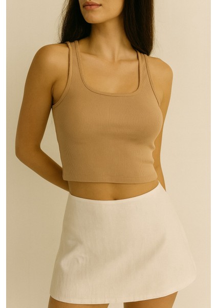 Kalın Askılı Kadın Crop Atlet fiyatları