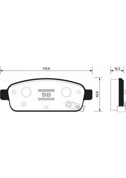Arka Balata Astra J 1.3cdti-1.4-1.6-1.7cdti-2.0cdti 10 Zafira 1.4-1.8-2.0cdti 11 GDB1844 Dpmah