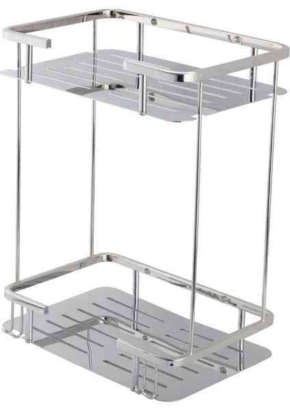 Duş Malzemelik Şampuanlık Ikili 15353 180X180 Krom