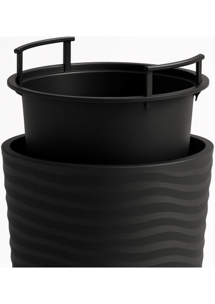 So-Kvt3 Kumsal Vazo Saksı Takımı 128 Litre Antrasit 3 Adet fırsatları