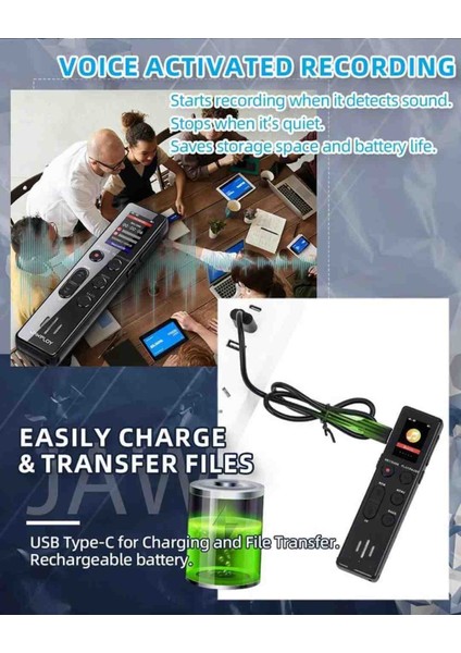 KB95 Profesyonel Ses Kayıt Cihazı 32GB, Ders Kaydı, Röportaj, Toplantı Kayıtları, Sesli Notlar, Mp3 Çalar indirimleri