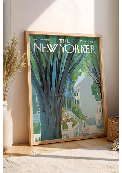 The New Yorker Çerçeveli Tablo August 30 1969 - Ağustos Bahçesi Yürüyüş Yolu