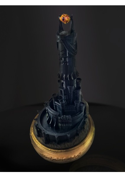 3D Yüzüklerin Efendisi Baraddur, Lord Of The Rings, Sauron'un Gözü Biblo, Barad Dur Kale fiyatları