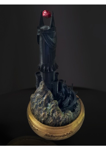 3D Yüzüklerin Efendisi Baraddur, Lord Of The Rings, Sauron'un Gözü Biblo, Barad Dur Kale modelleri