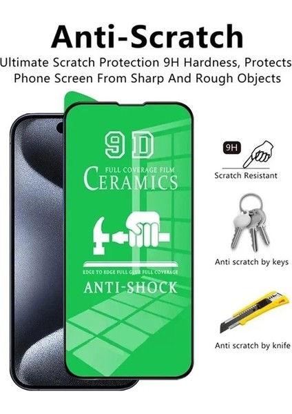 Xiaomi Mi 6 Uyumlu Ekran Koruyucu Şeffaf Seramik Tam Kapatan Kırılmaz Nano modelleri