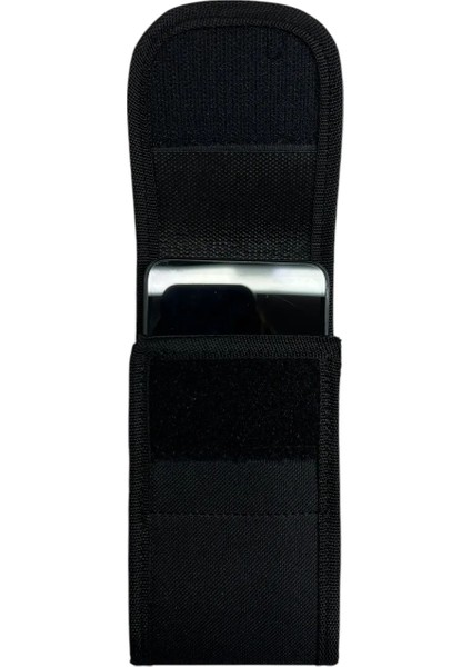 Erkek Cırtlı Kapaklı Kemere Takılan Telefon Kılıfı (Dik)