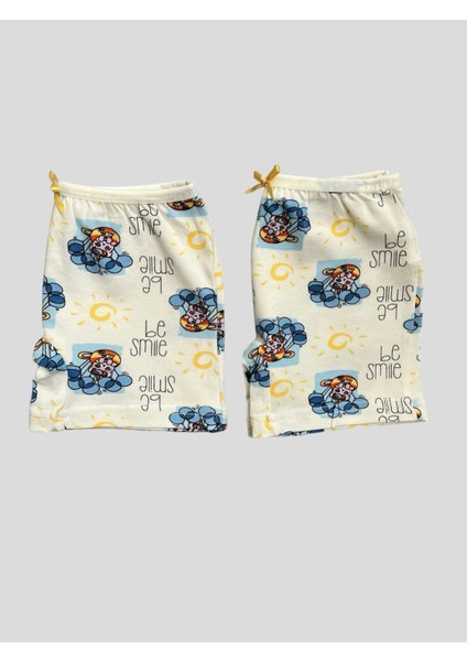 Kız Çocuk Pamuklu Güneş ve Balon Desenli 2li Boxer modelleri