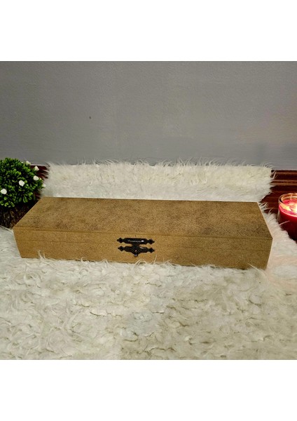 Ahşap Dikdörtgen 2 Bölmeli Tespih Şiş Kutusu Hobi Ham Boyanabilir Mdf Saklama Kutusu modelleri