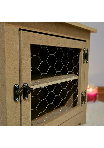 Ahşap Ham Boyanabilir Telli Dolap Tezgah Üstü Çok Amaçlı Dekoratif Terek Mdf fiyatları